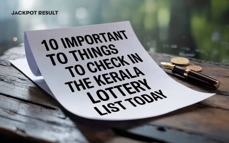 kerala lottery list